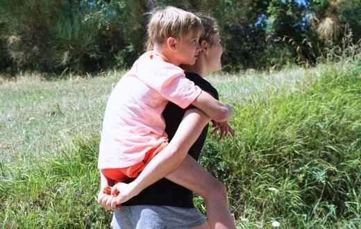 Carrying a toddler 